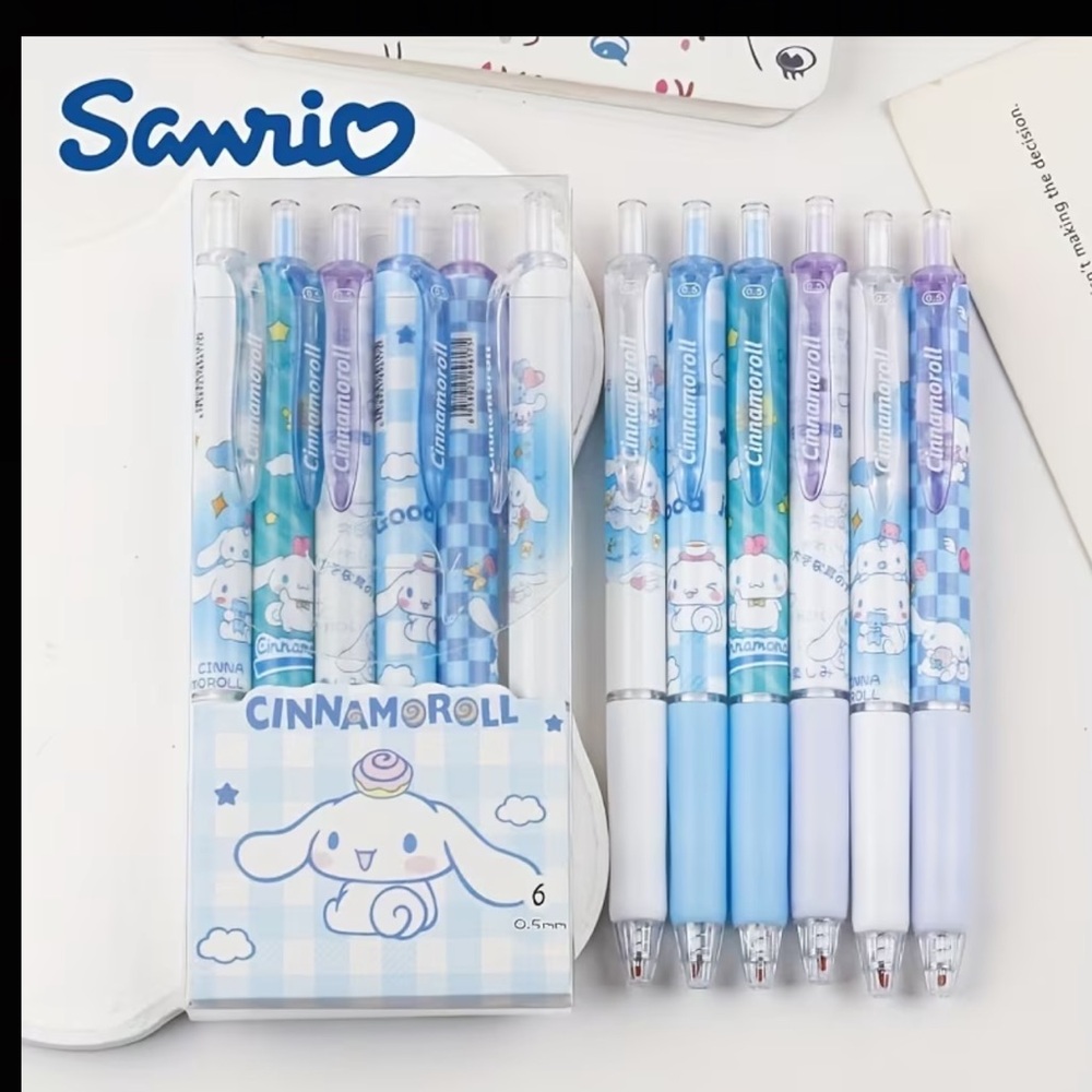 Sanrio Hello Kitty Pen Set 6 piece 3 pack